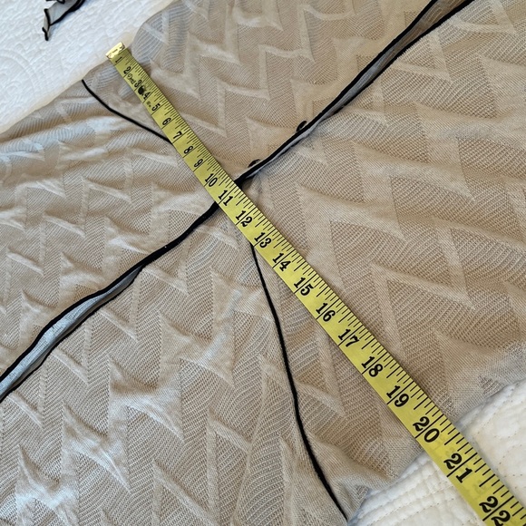 Vintage Textured Jacket Womens Large Light Tan Black Bows Mesh Artsy Lagenlook - Picture 13 of 17